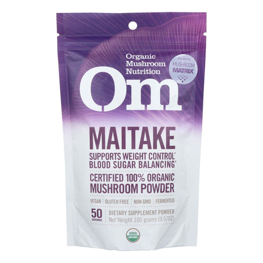 Om Organic Maitake Mushroom Nutrition Dietary Supplement Powder - 3.5 Oz.
