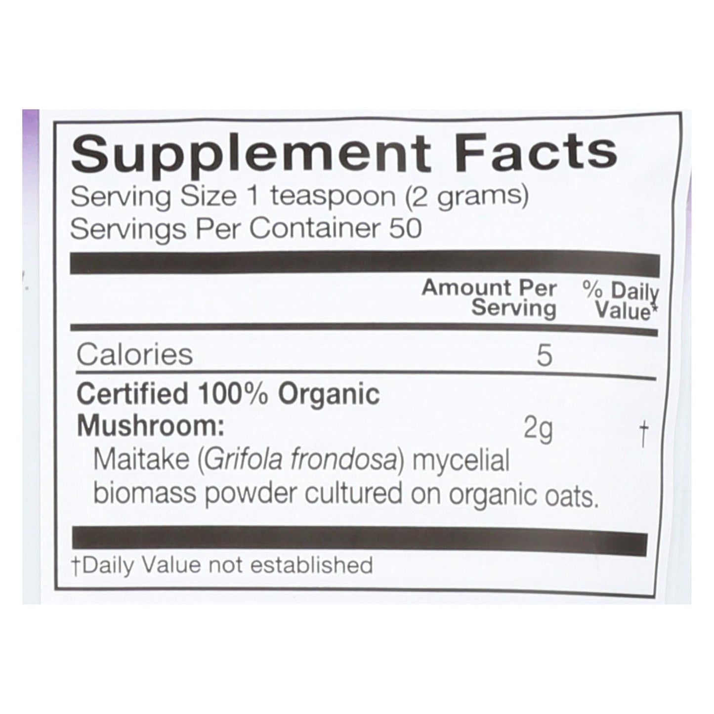 Om Organic Maitake Mushroom Nutrition Dietary Supplement Powder - 3.5 Oz.