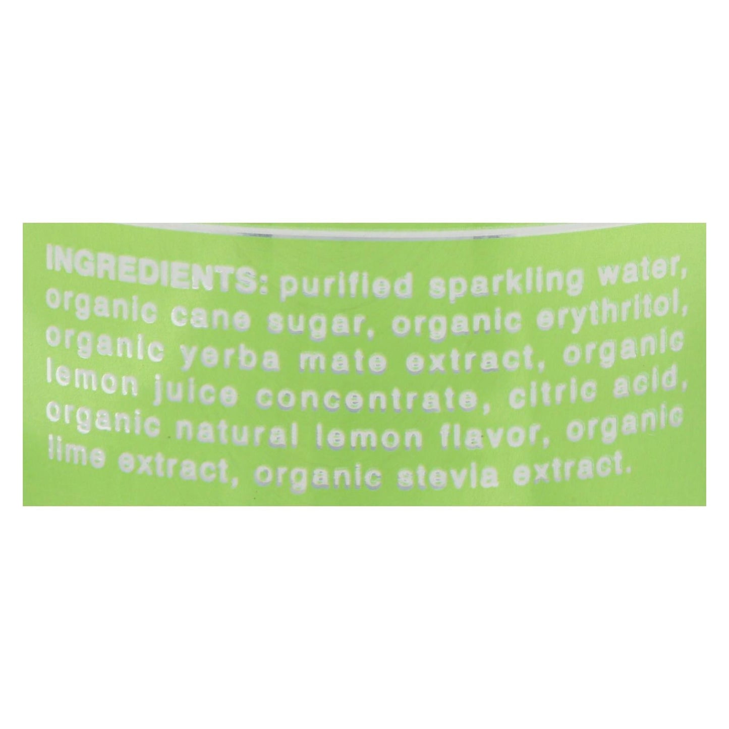 Clean Cause Yerba Mate Lemon Lime Energy Drink (Pack of 12 - 16 Fl Oz)