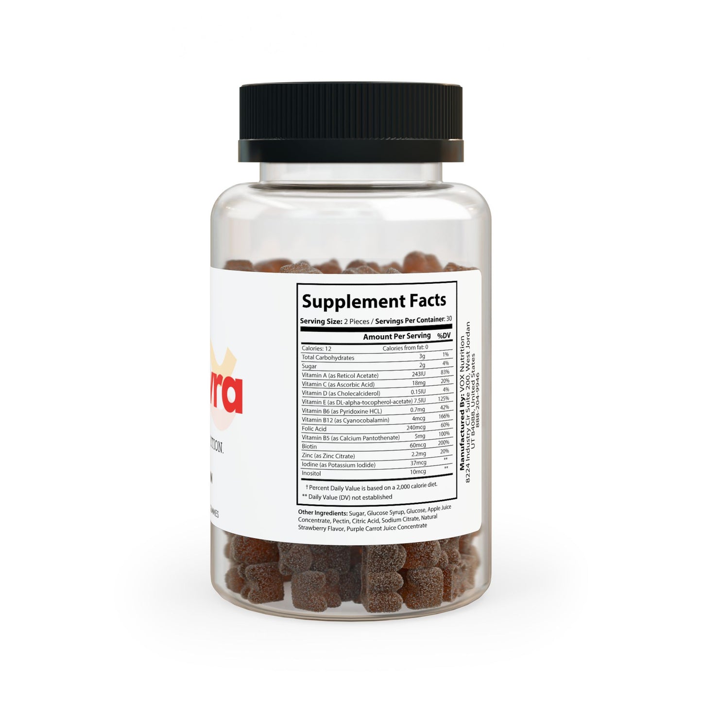 Multivra Multivitamin Gummies for Adults (60 Gummies)