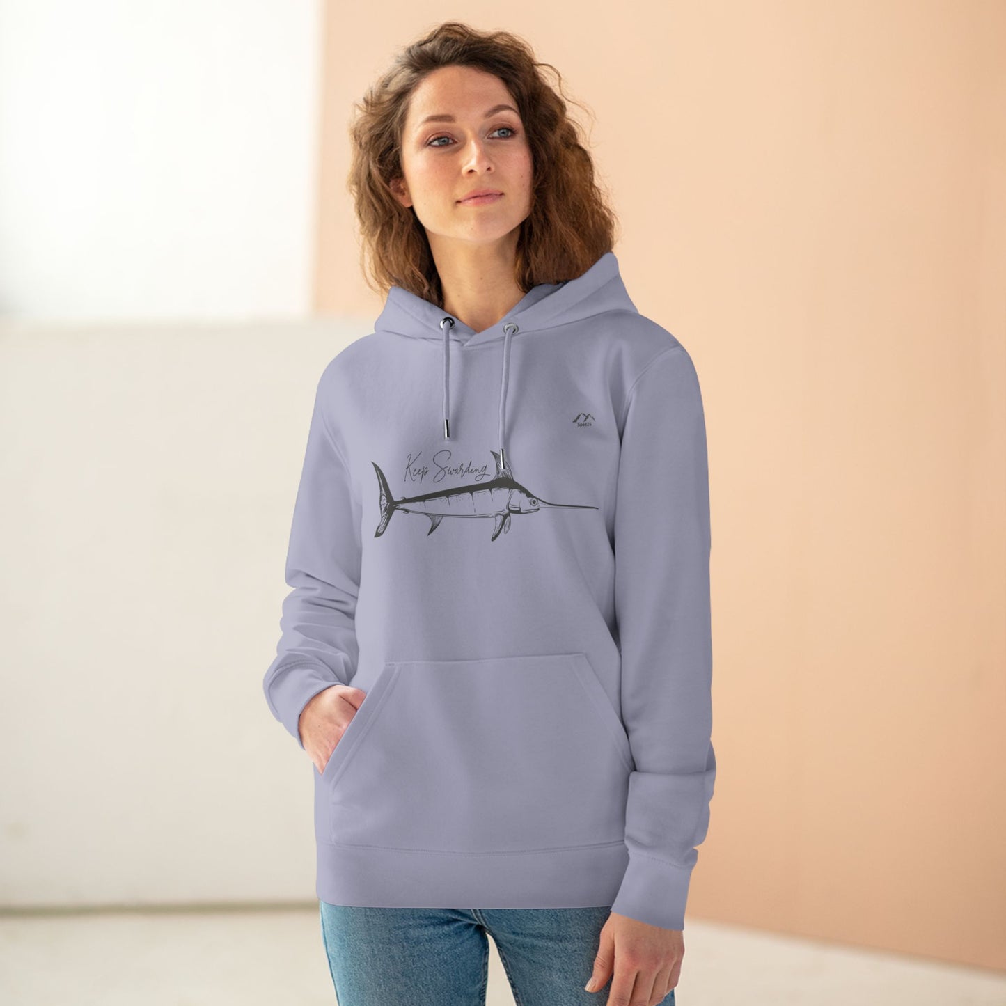 HD-054ML-24 Swordfish Hoodie Ocean Lover Swordfish Art Fishing Gift