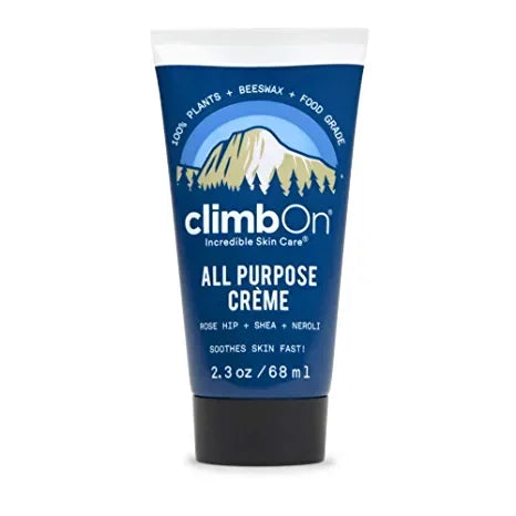 ClimbOn All-Purpose Lotion Creme - 2.3 Oz (Case of 6) for Plantar Fasciitis, Chafing, Cracked Skin, Rash & Sunburn Relief, Comforting & Moisturizing