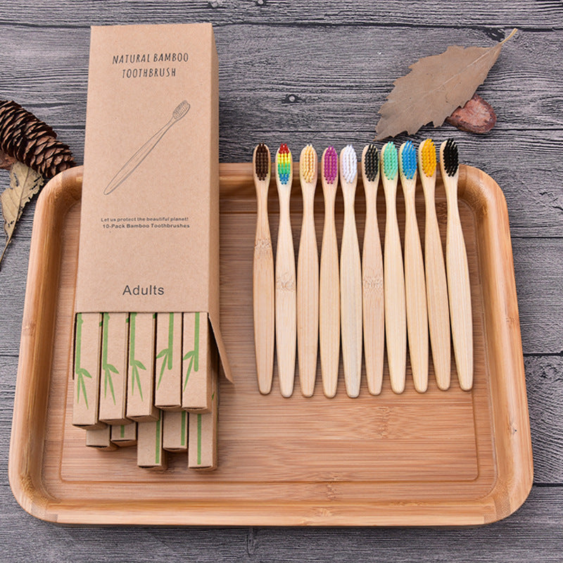 Household Simple Biodegradable Bamboo Toothbrush