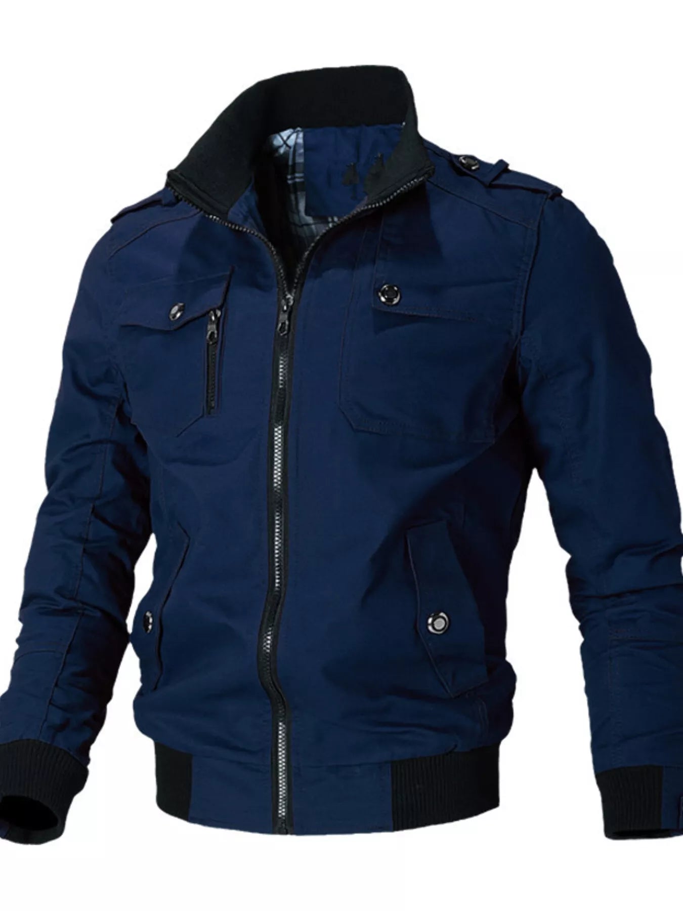 Men's Plus Size Casual Zip Up Lightweight Jacket