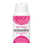 Schmidt's Rose Vanilla Dry Spray Deodorant - 3.2 oz