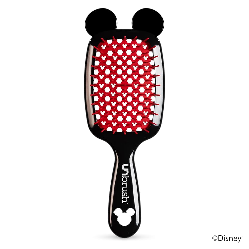 UNbrush Disney Detangling Brush Mickey Mouse Black & Red - New
