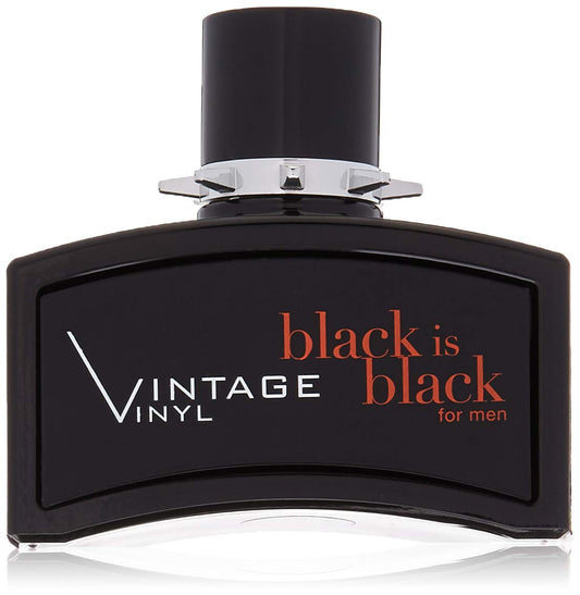Black Is Black Vintage Vinyl 3.4oz Eau De Toilette for Men