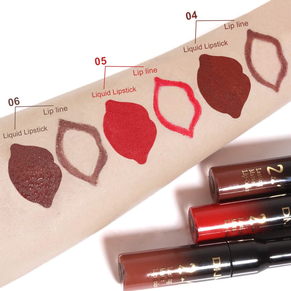 DNM 2 In 1 Liquid Lipstick & Lip Liner