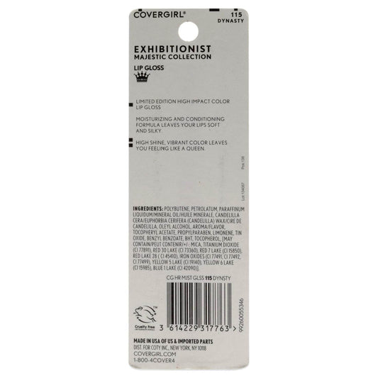 CoverGirl Exhibitionist Majesty Lip Gloss - Dynasty Lip Gloss Women 0.12 oz