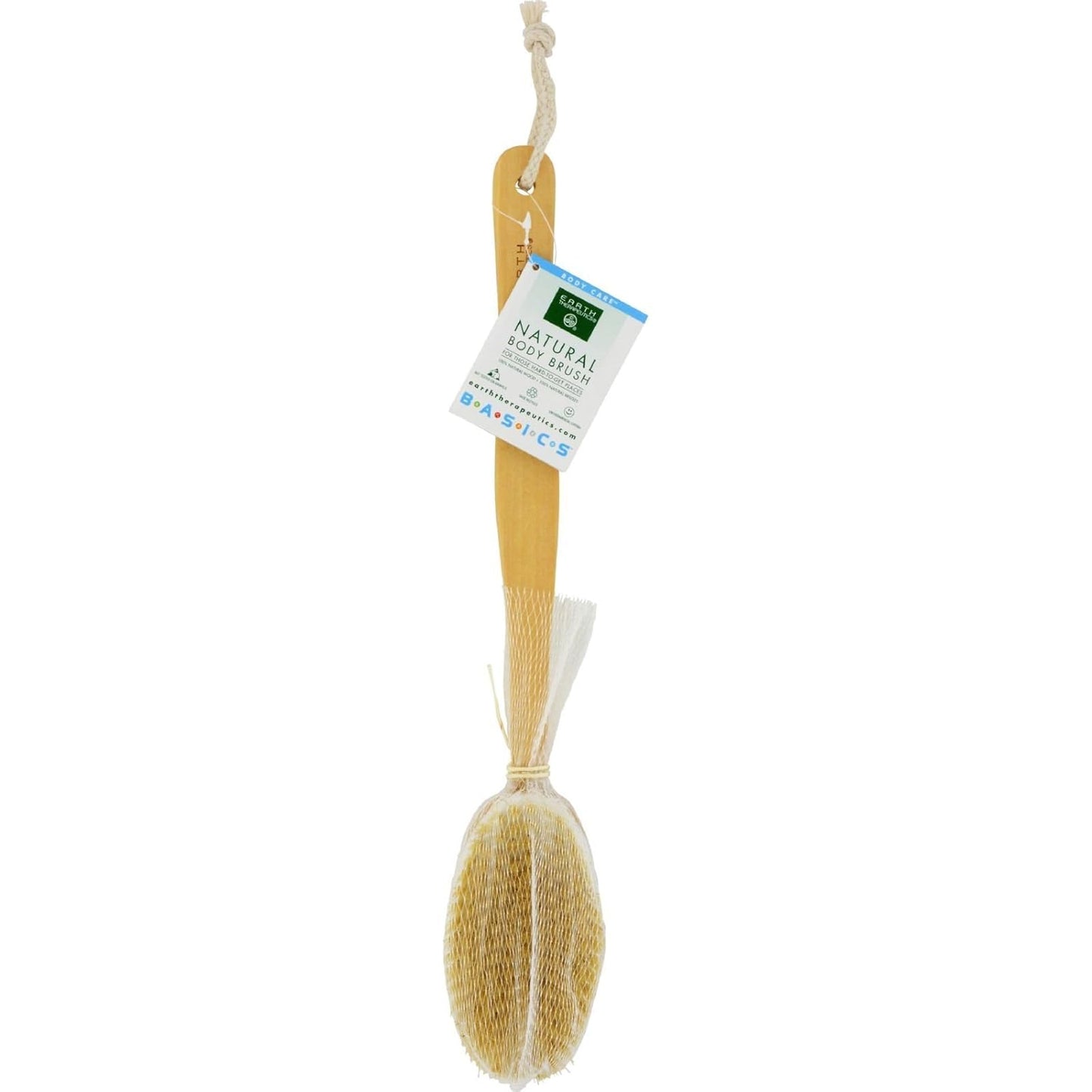 Earth Therapeutics - Natural Wood & Bristles Body Brush, 1 ct