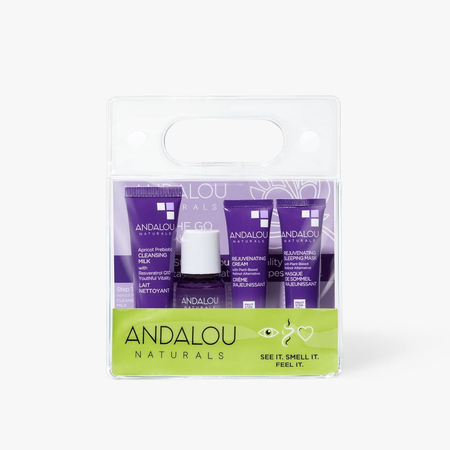 Andalou Naturals To Go Defying Routine, 4 ct Gluten-Free - Travel-Friendly Skincare