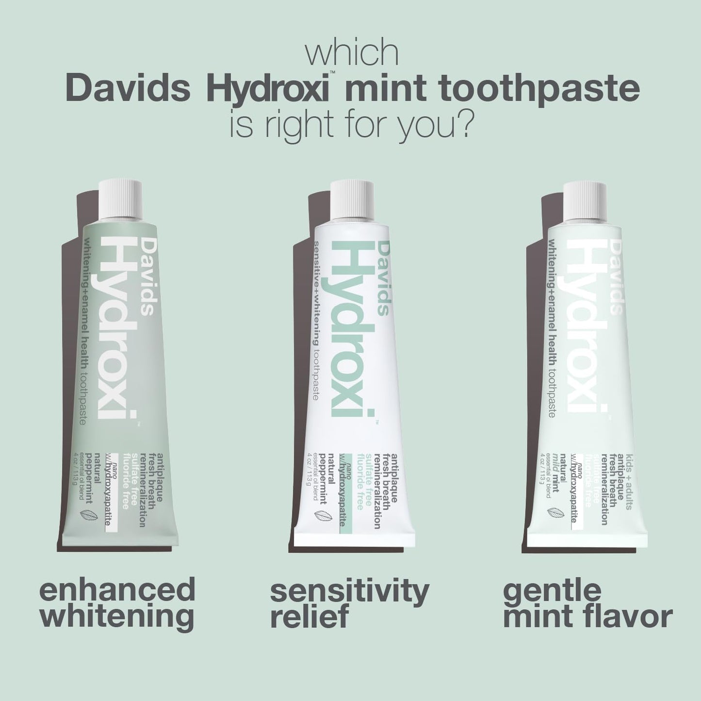 DAVIDS Sensitive + Whitening Toothpaste
