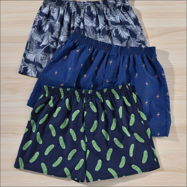Men's Woven Printed Fashionable Home Shorts