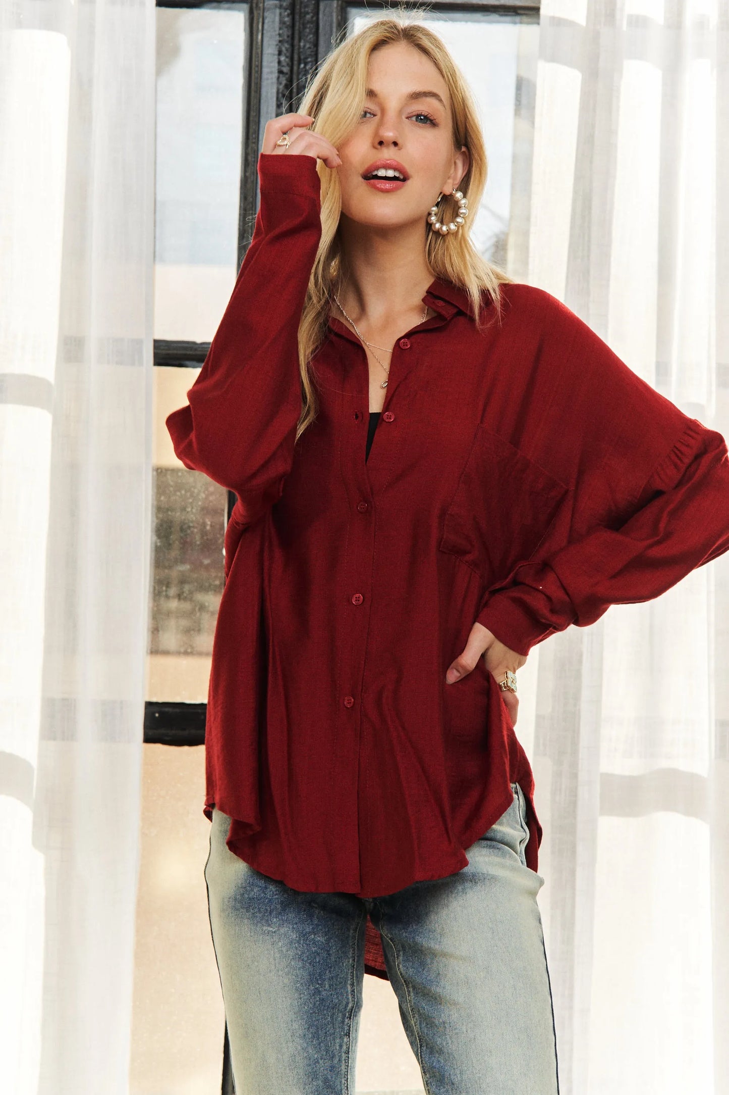ADORA Button Down Linen Shirt