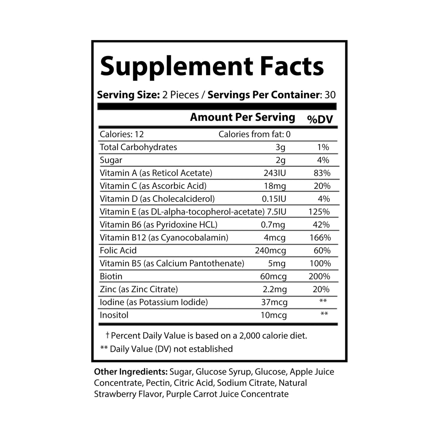 Multivra Multivitamin Gummies for Adults (60 Gummies)