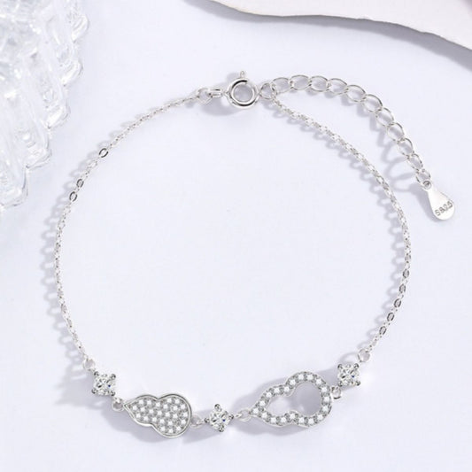 Zircon Gourd Adjustable Bracelet