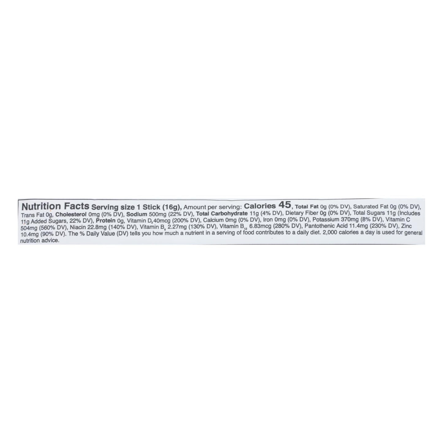 Liquid I.V. Tangerine Drink Mix - .56 Oz. Pack of 8 - Immune Support - Hydrating