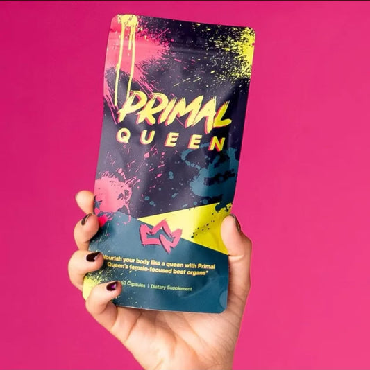 Primal Queen Beef Organ Superfood - 30 Day Refill,Female-Optimized Beef Organ Superfood Supplement (Beef Liver, Kidney, Heart, & 3 More) - 100% Grass Fed, Pasture Raised Cattle - Balance Hormones, Energy, & More for Women