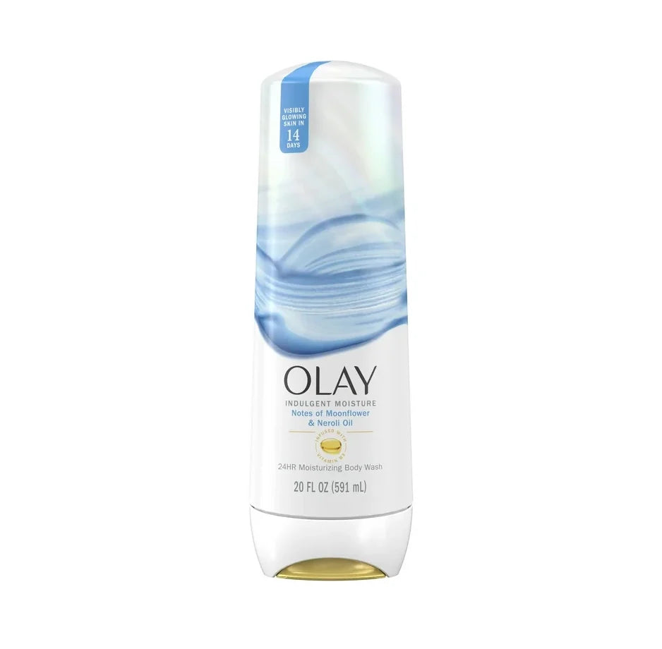 Olay Indulgent 24HR Moisturizing Body Wash Moonflower & Neroli Oil 20 fl oz - New