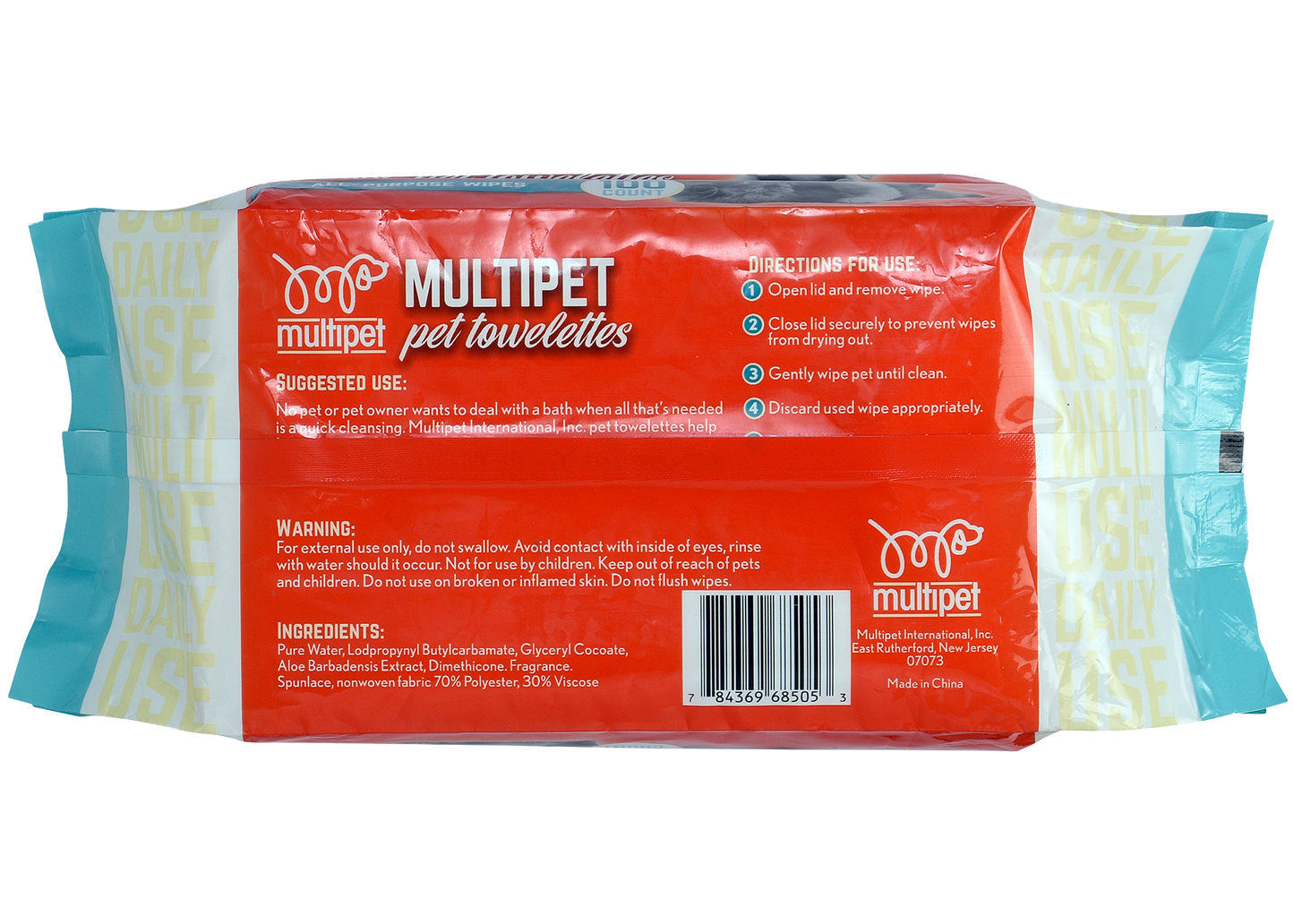 Multipet All-Purpose Wipes 100pk