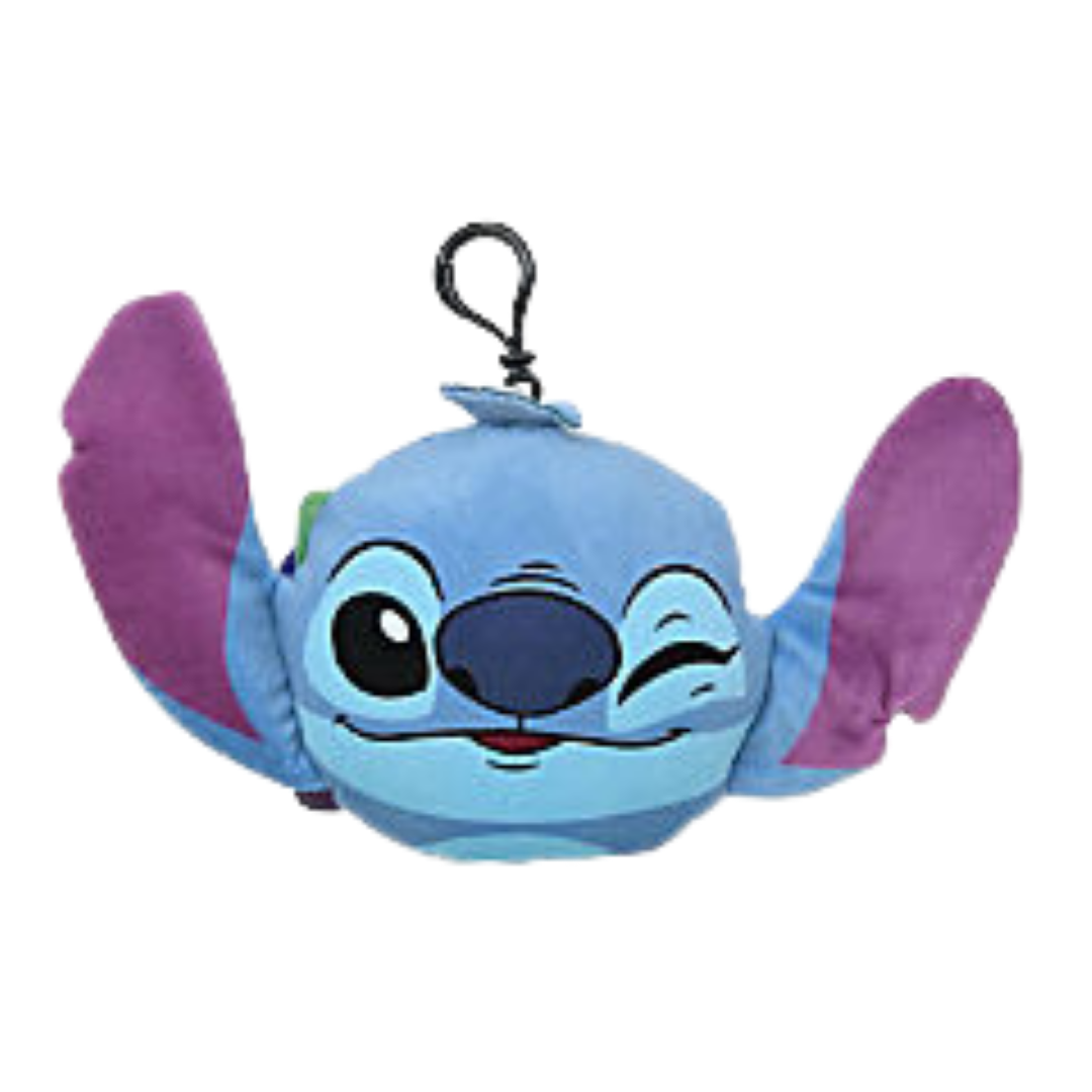 Disney Stitch 6″ Plush Head Zip Pouch
