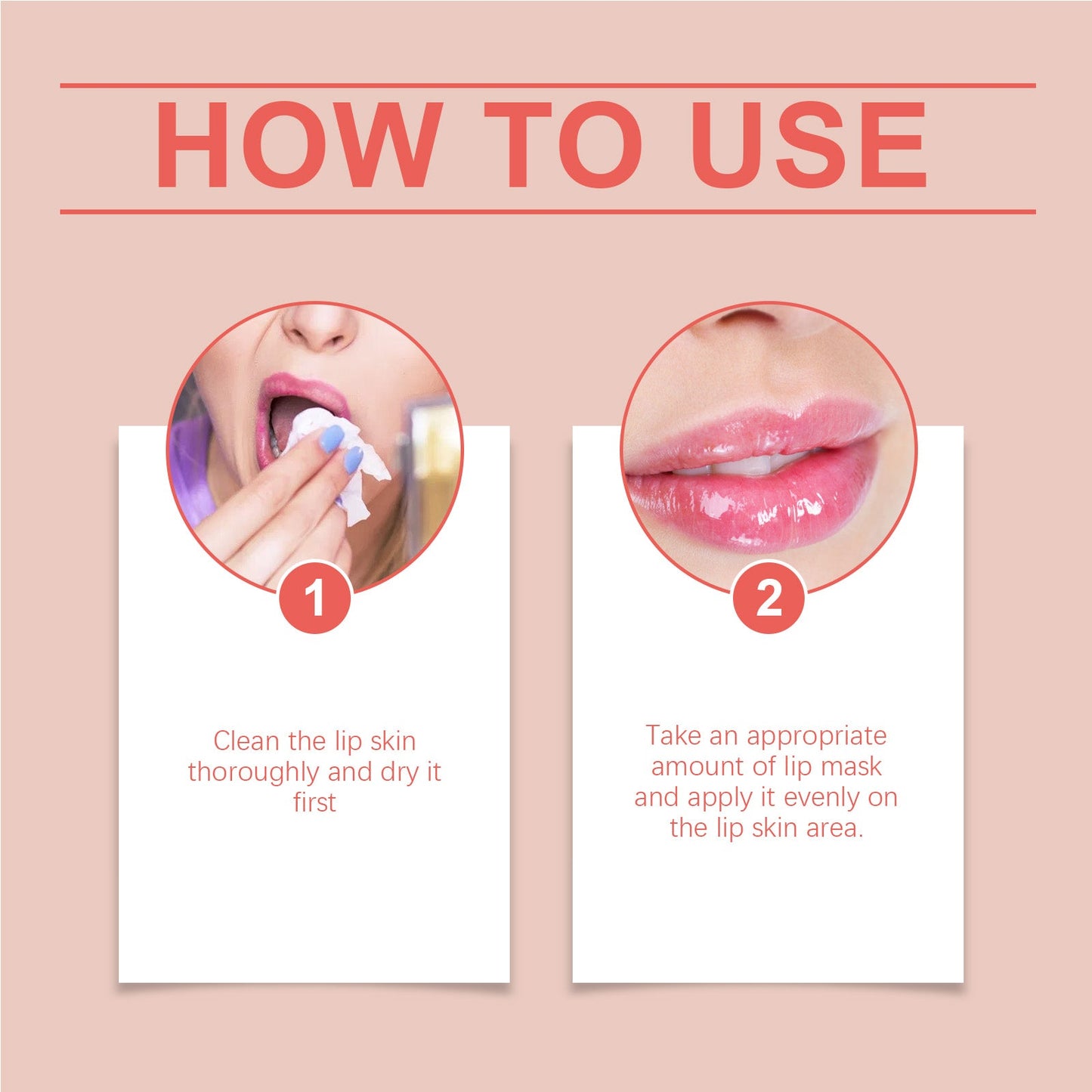 Hoygi Strawberry Lip Mask, Lighten Lip Lines And Gently Moisturize Lips, Remove Dead Skin And Moisturize Lips