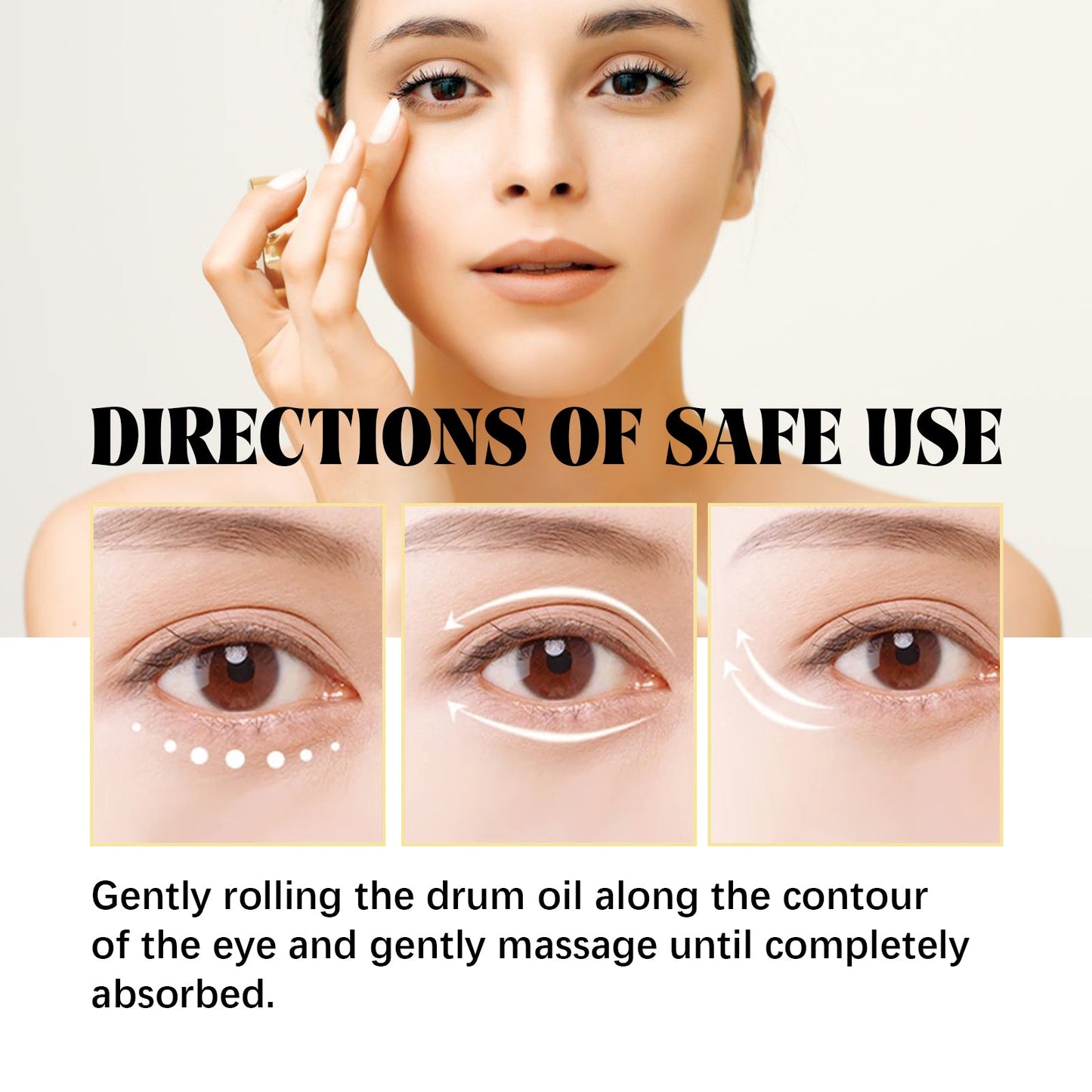 Hoygi Eye Ball Essence Oil Moisturizes And Moisturizes Eye Skin, Lightening Fine Lines And Softening Eye Area Essence Oil