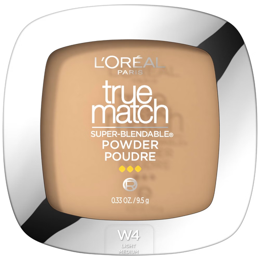 L'Oreal Paris True Match Makeup Super Blendable Oil (Free Pressed Powder, W4 Natural, 0.33 oz)