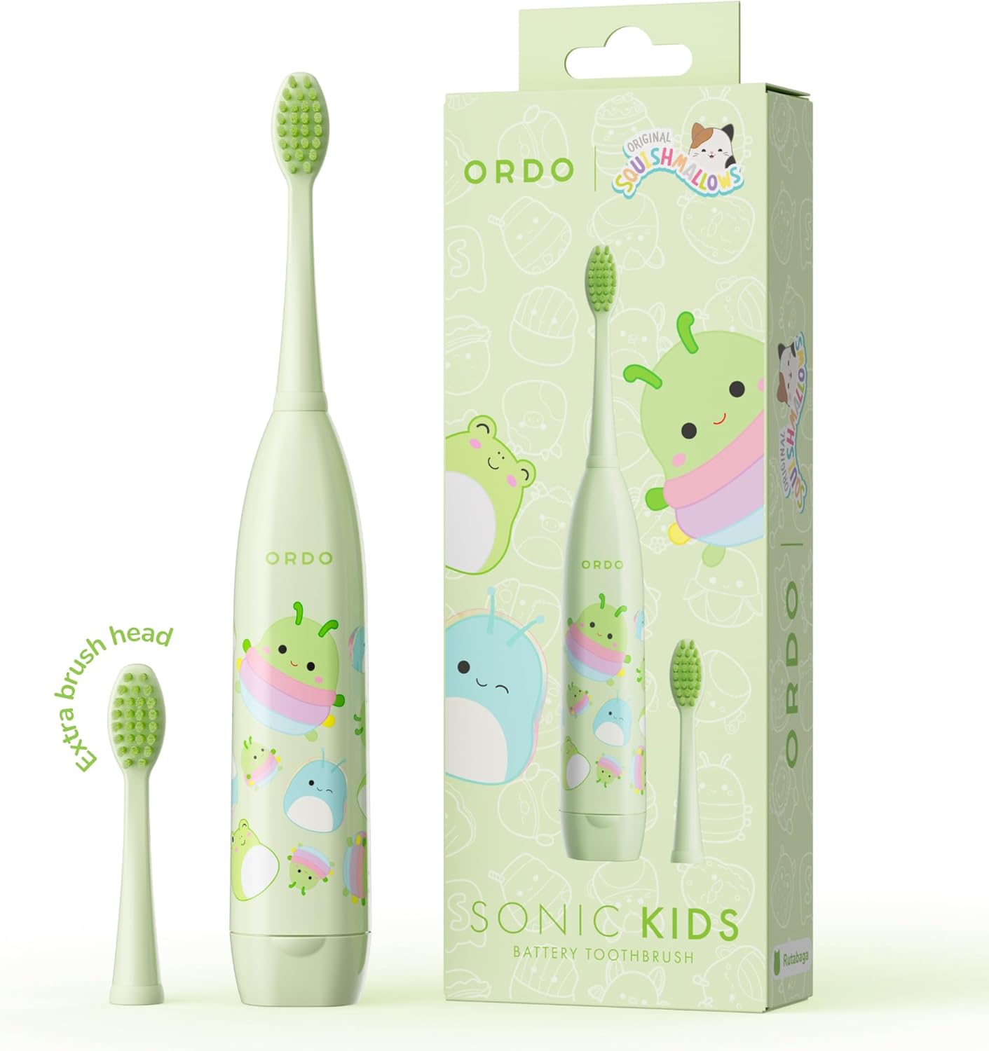ORDO Squishmallows Toothbrush, Sonic Battery Toothbrushes for Kids