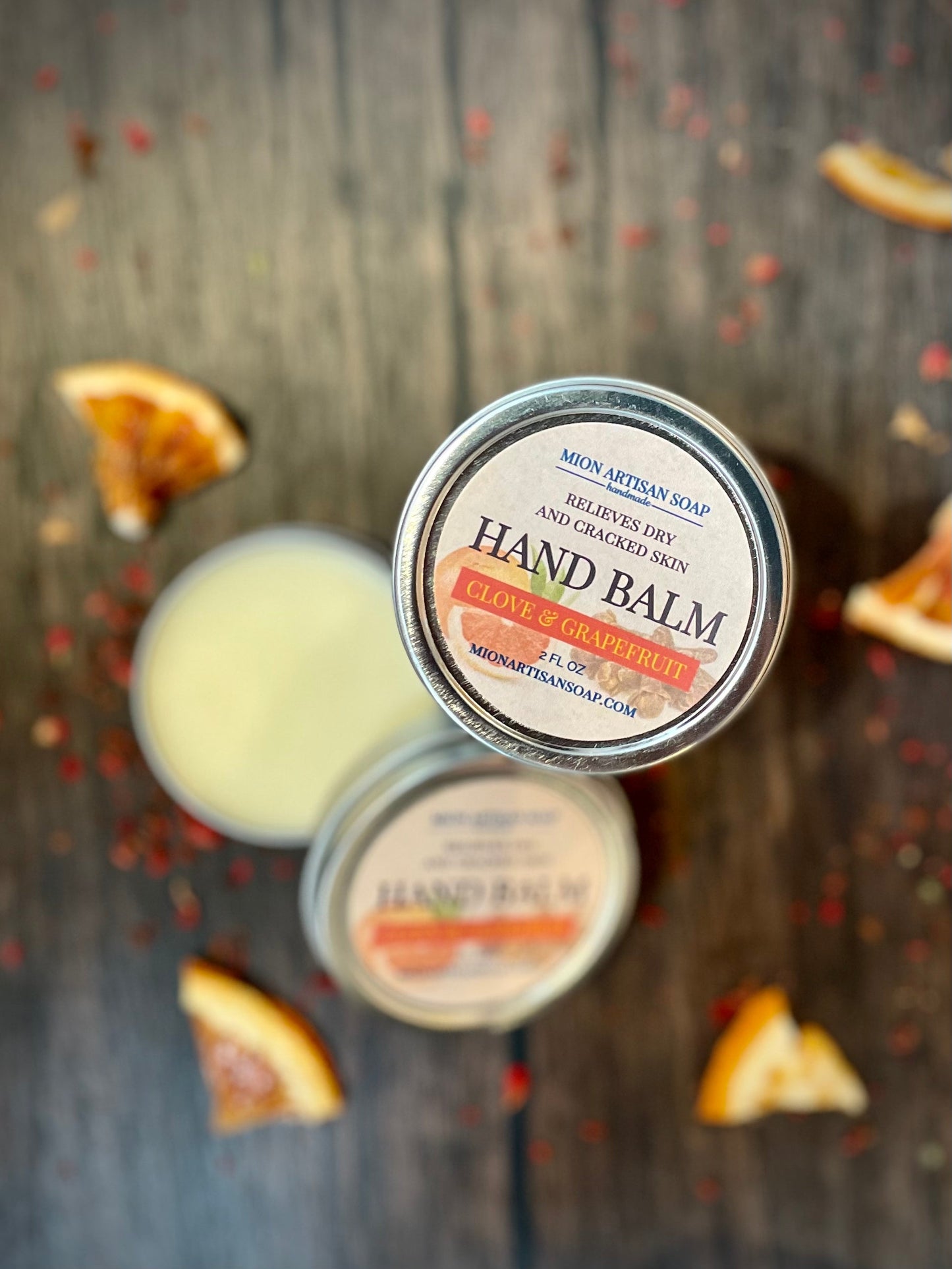 Hand Balm - Clove and Grapefruit | Not Greasy, Antibacterial, Moisture-Locking