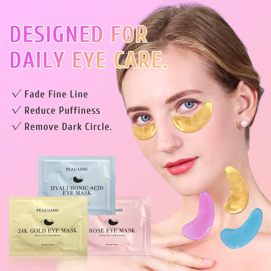 PEAUAMIE Puffiness & Dark Circle & Wrinkle Eye Mask Set - 30 Pairs