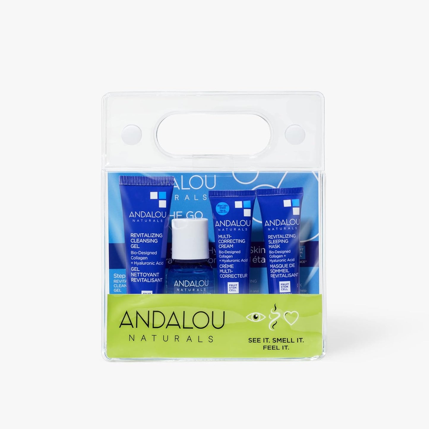 Andalou Naturals To Go Hydration Routine, 4 ct, Gluten-Free Travel Kit