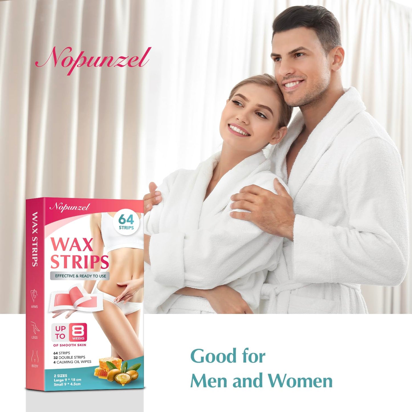 NOPUNZEL 64 Waxing Strips