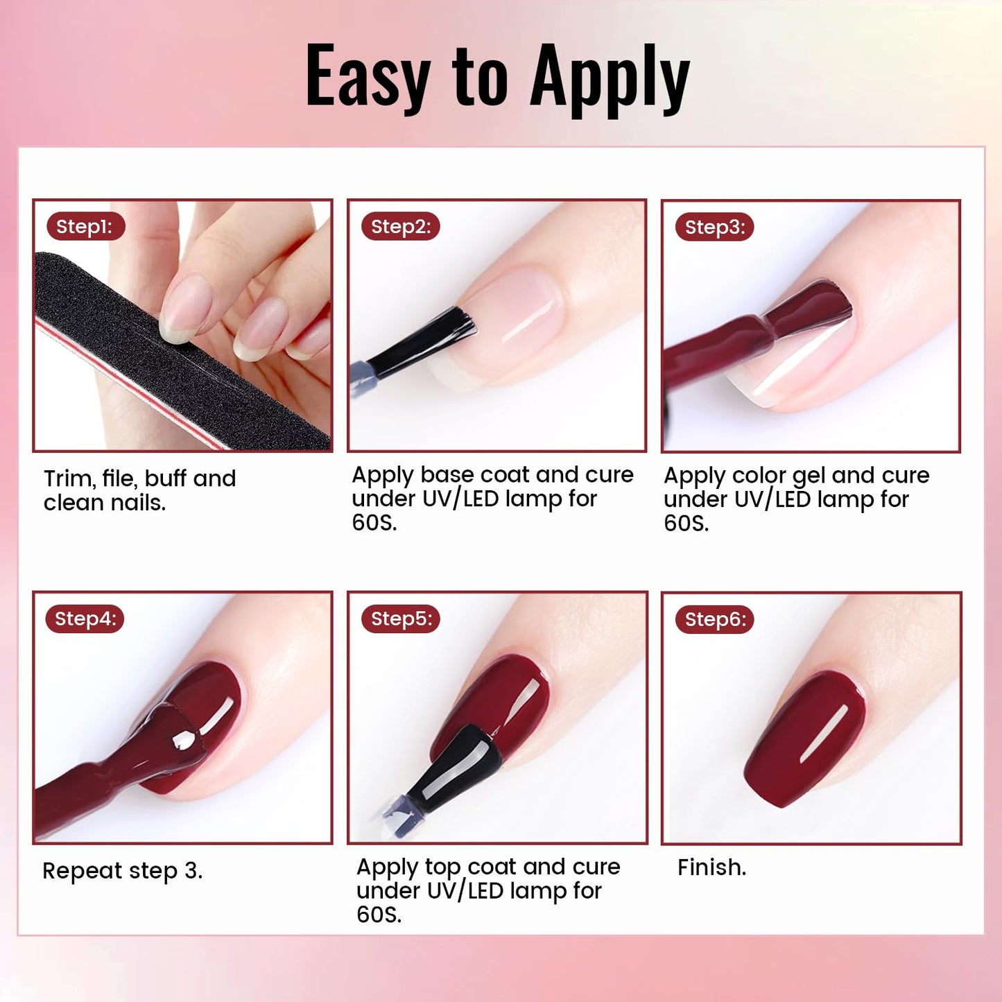 JODSONE Gel Nail Polish Kit with U V Light 32 Colors Gel Polish Nail