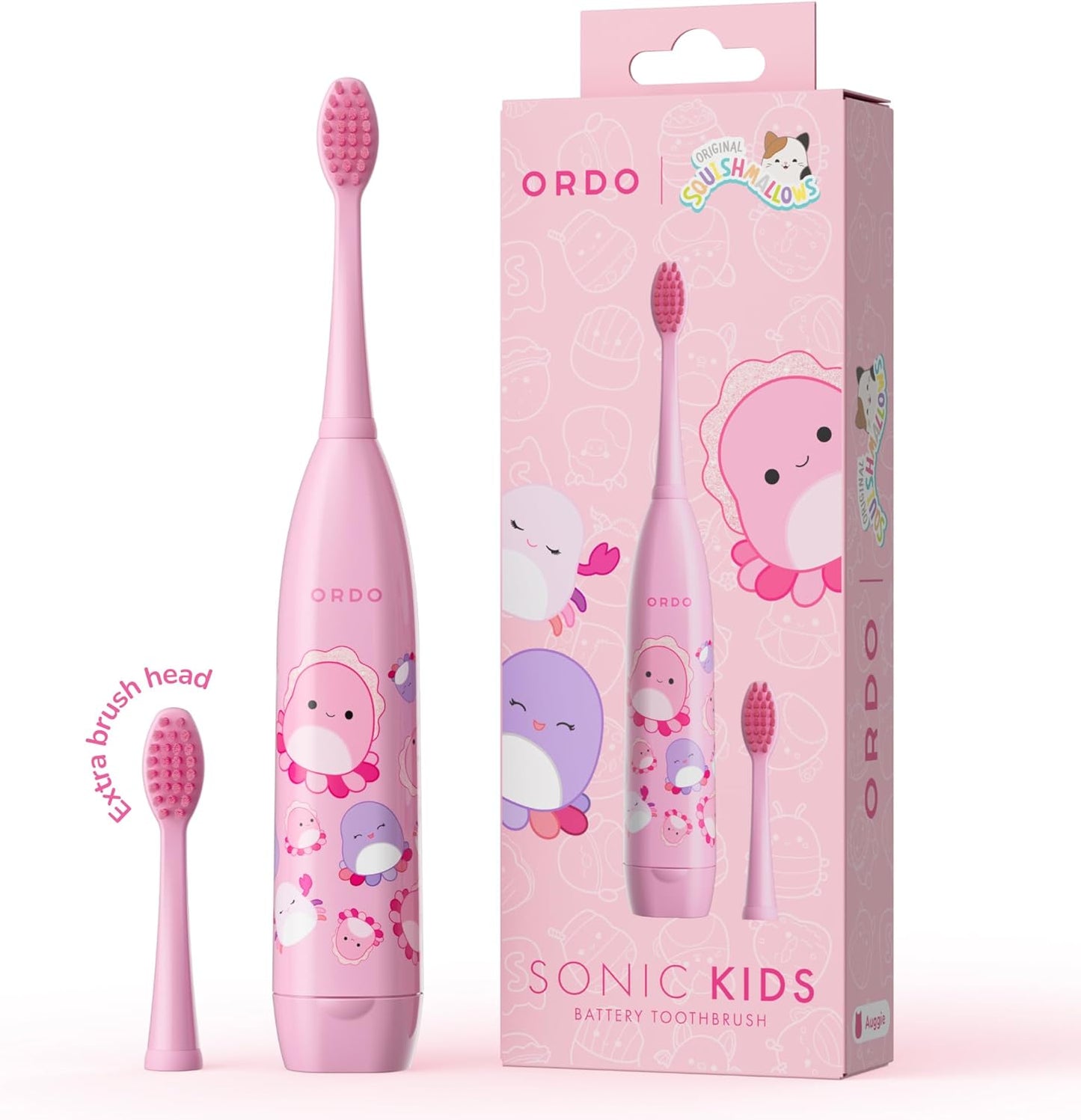 ORDO Squishmallows Toothbrush, Sonic Battery Toothbrushes for Kids