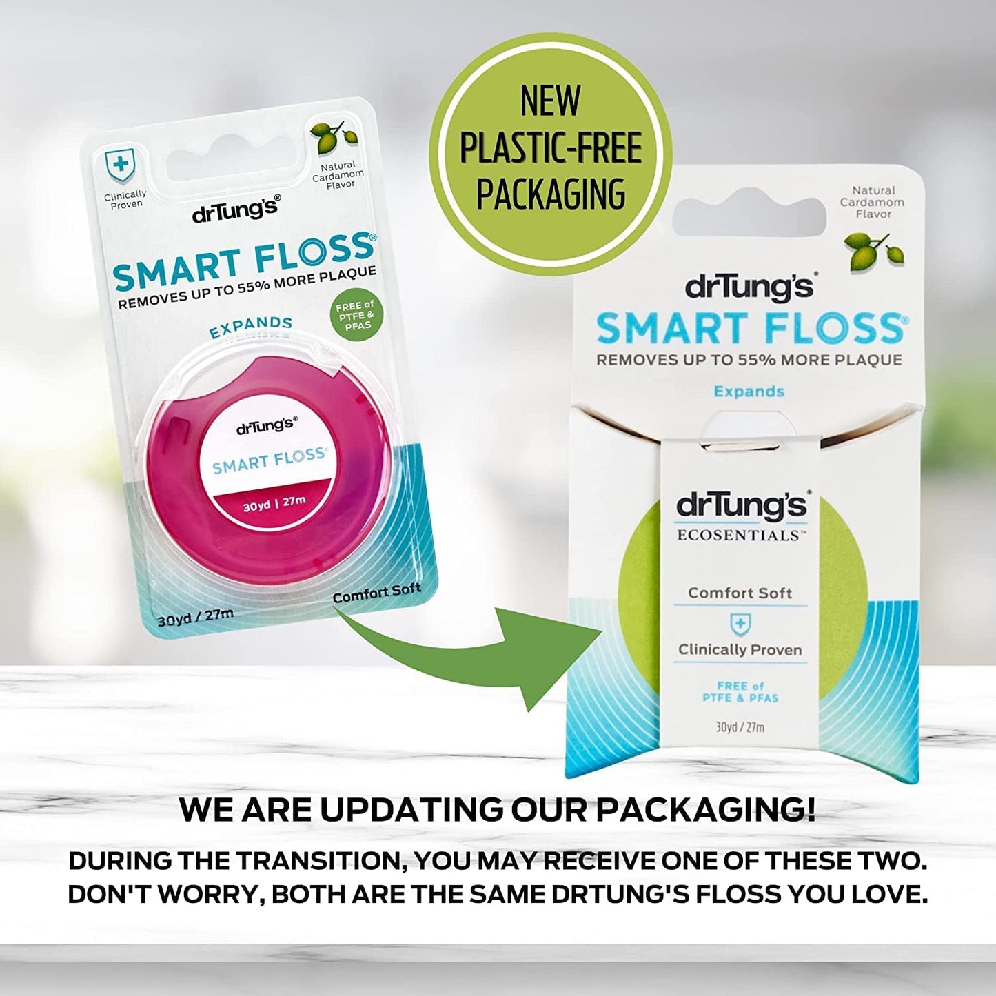 Dr. Tung's Smart Floss (30 Yards) | Pack of 6
