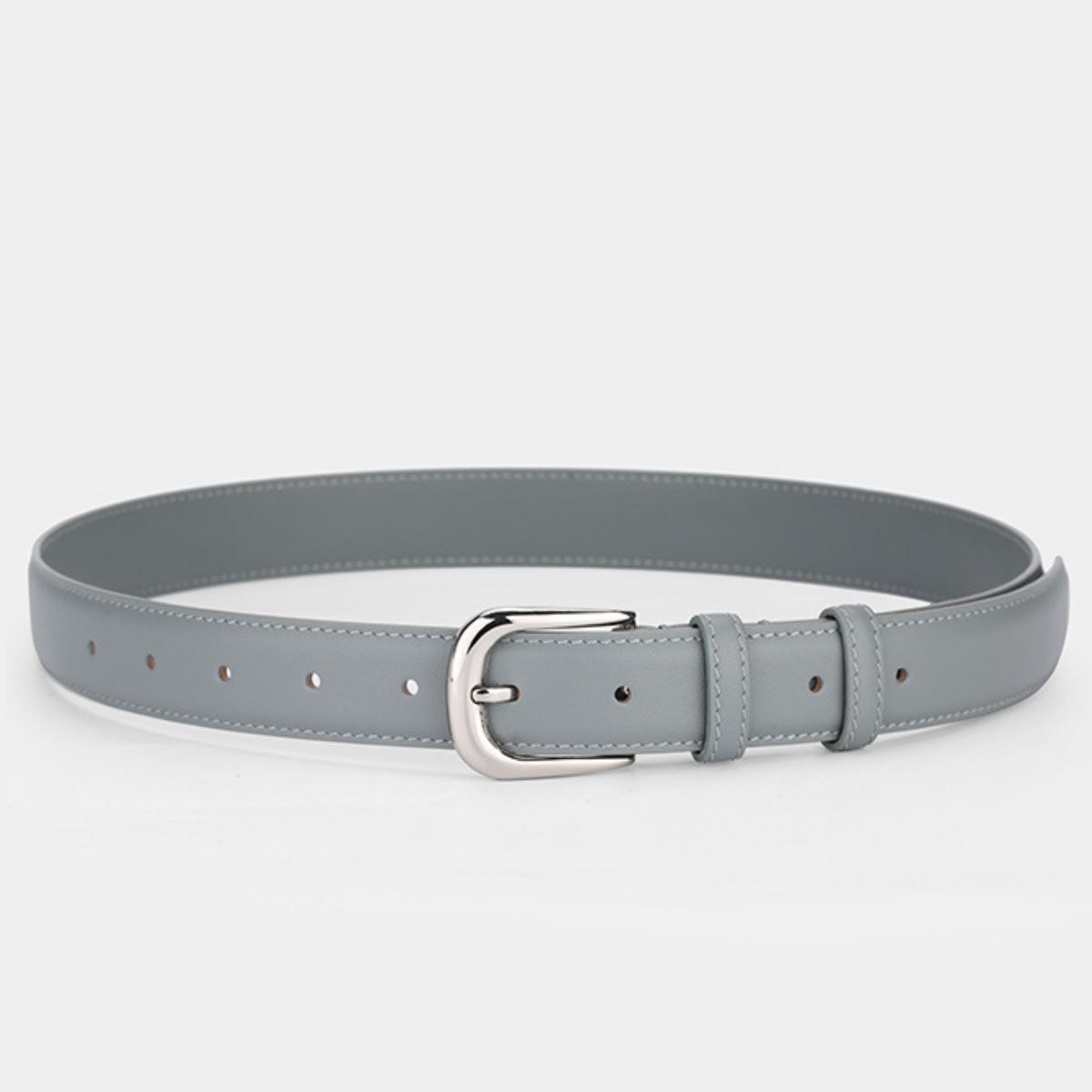 Classic Leather Skinny Belt