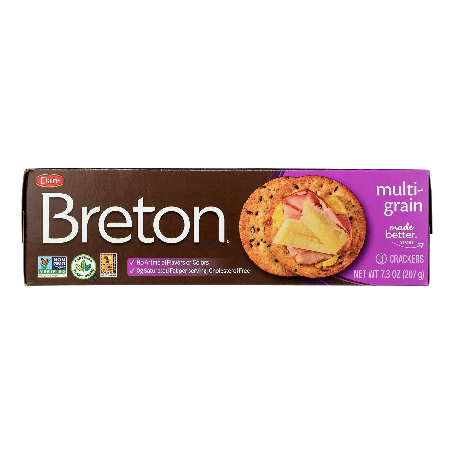 Breton Dare Multigrain Crackers, Wholesome Goodness in Every Bite (12-Pack, 7.3 Oz)