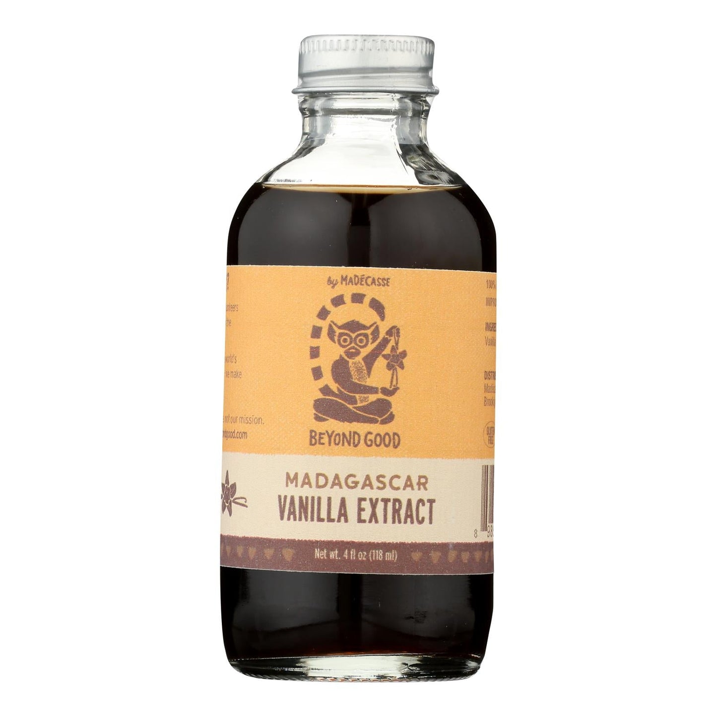 Madagascar Vanilla Extract, 4oz Bottles (Pack of 6) by Beyond Good