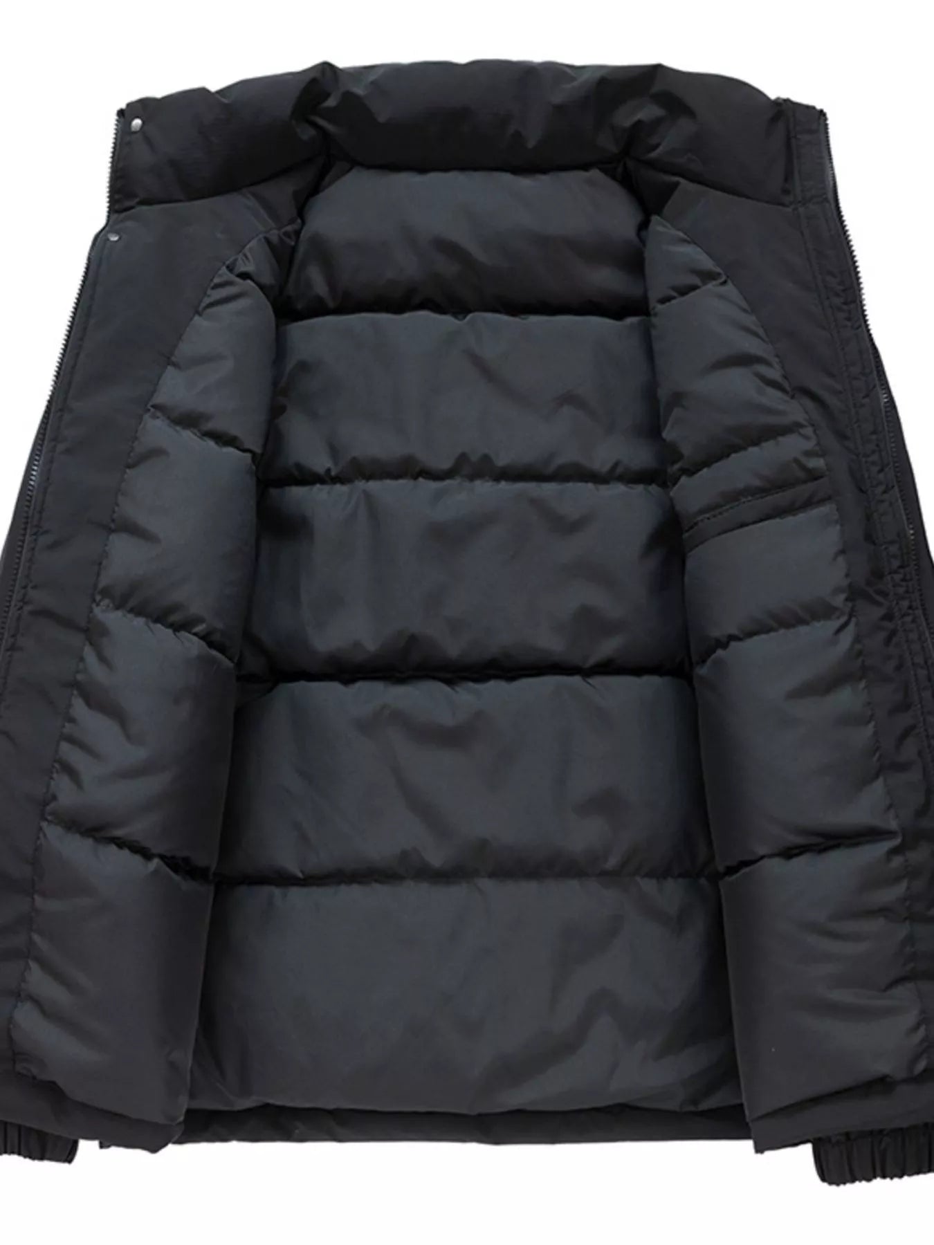 Men's Plus Size Warm Padded Stand Collar Winter Coat