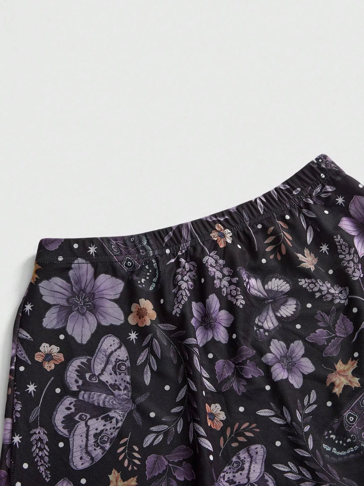 Floral Print Flowy Midi Skirt