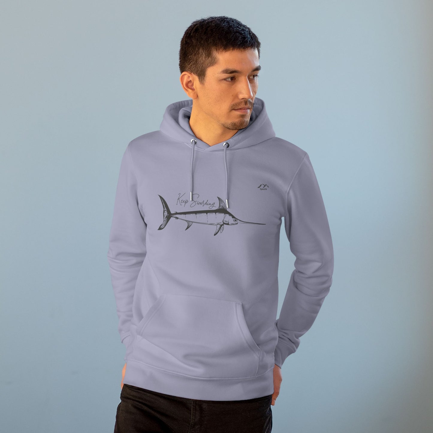 HD-054ML-24 Swordfish Hoodie Ocean Lover Swordfish Art Fishing Gift