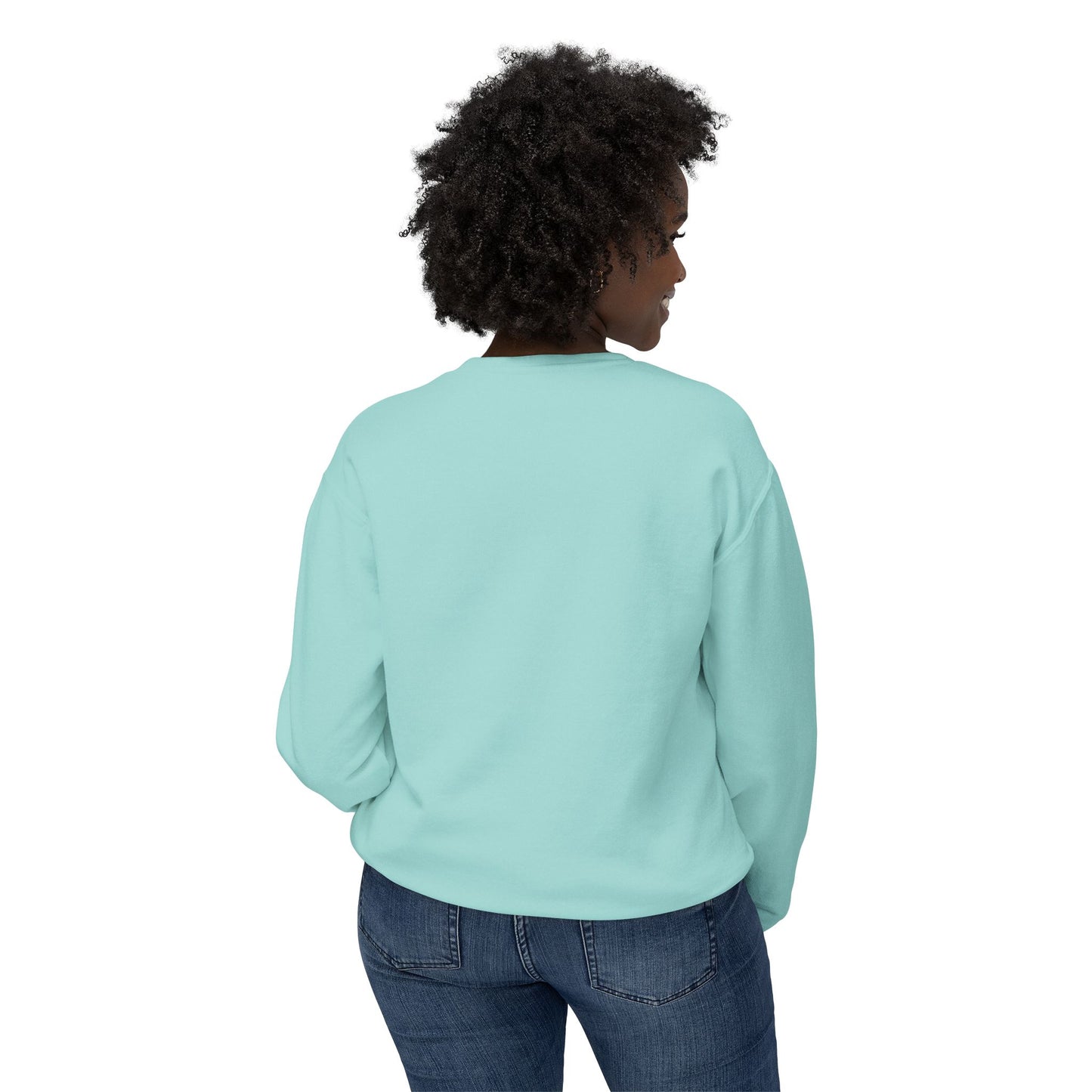 SW-103GRN-24 Unisex Lightweight Crewneck Chalky Mint Color Sweatshirt