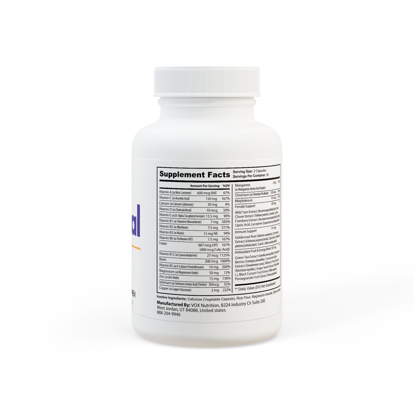 Femvital Multivitamin for Women (60 Capsules)