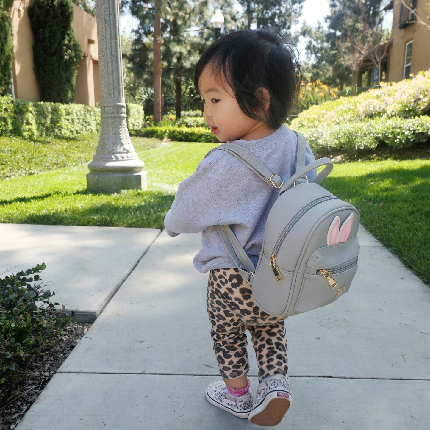 The Sleepy Panda Buddy - Vegan Leather Ultra-Mini Backpack