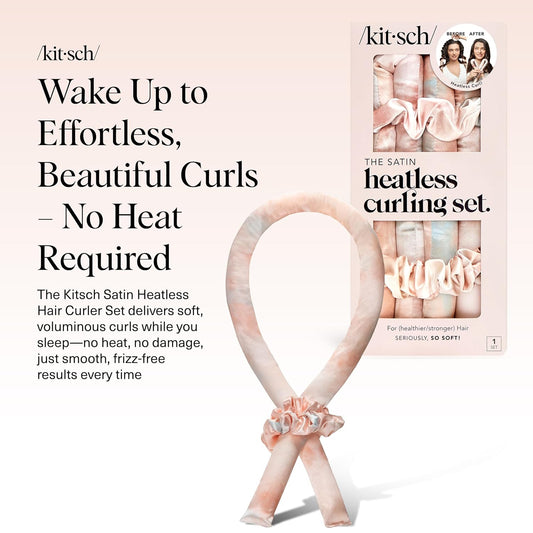KITSCH Satin Heatless Curling Set