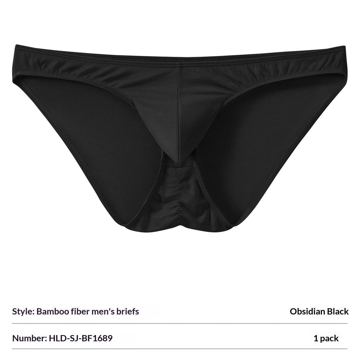 Bamboo Fiber Mens Briefs With Elephant-Trunk Pouch