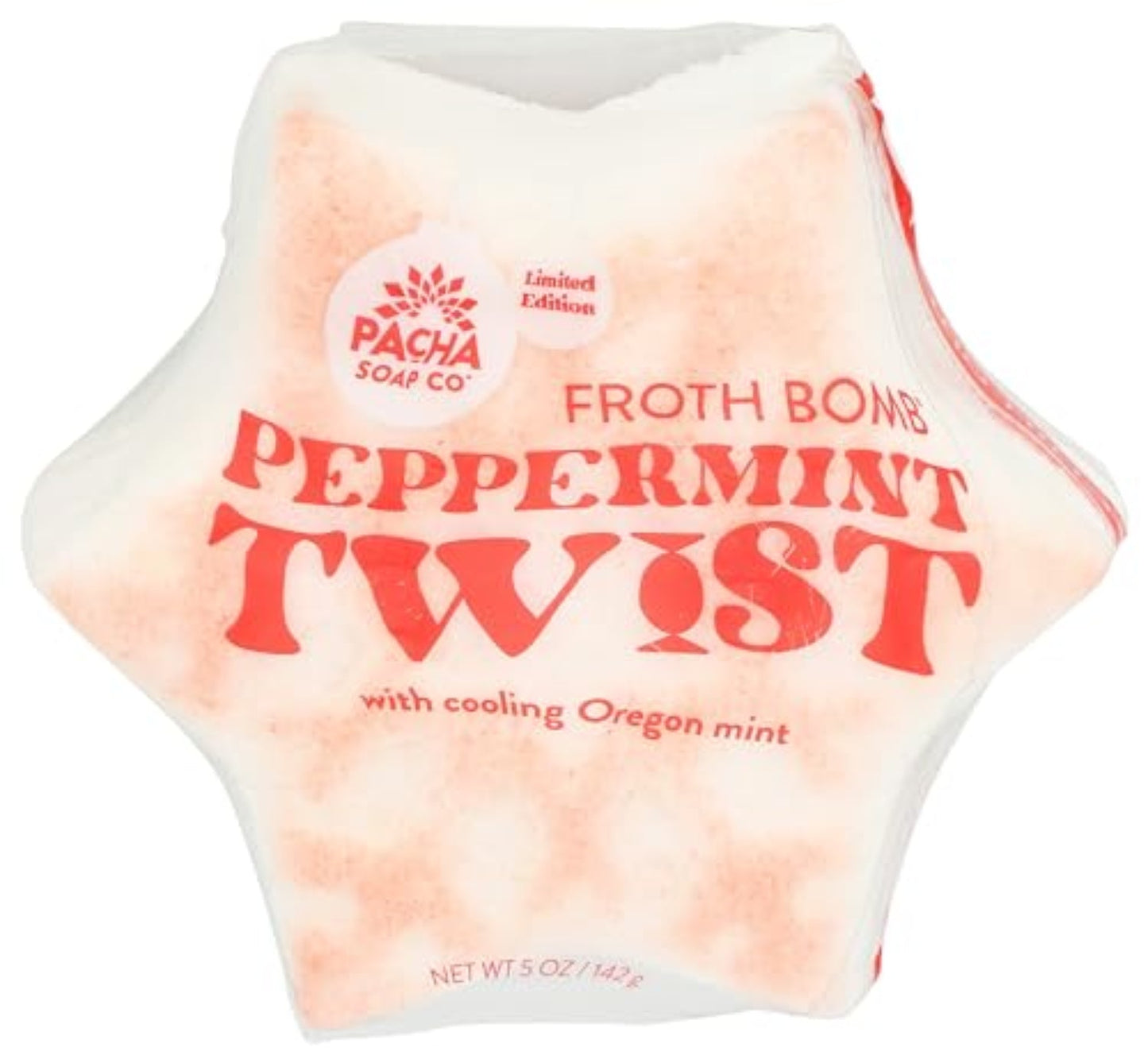 PACHA Soap Co. Froth Bomb, Peppermint Twist