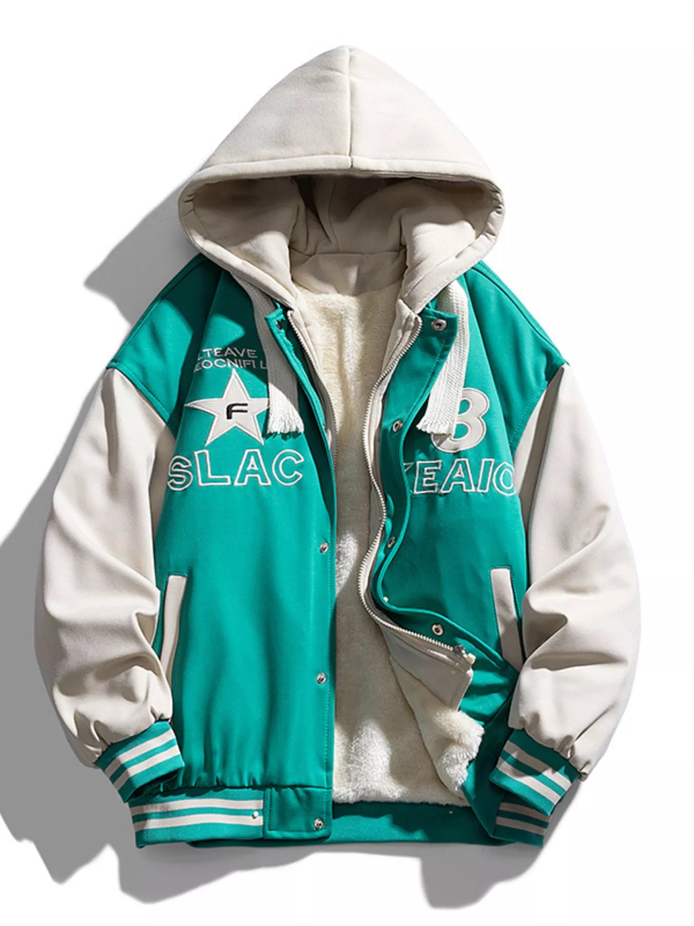 Men's Full Size Zip Up Hooded Jacket Plus Size