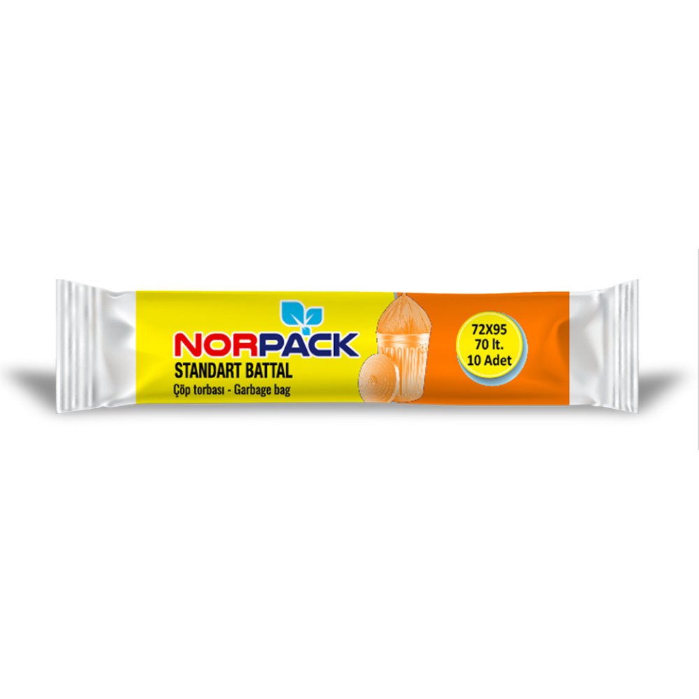 NorPack Standard Garbage Bags 70L (10 Bags)